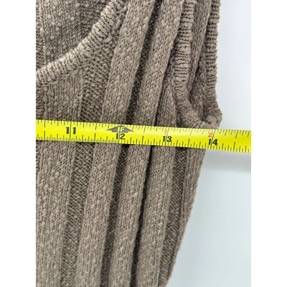 Free People Beach Slip Dress Midi Santos Ribbed Olive Stone Brown Women Medium - Picture 9 of 11